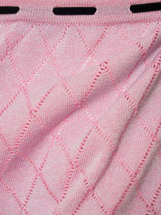 Cormio: Jupe courte en maille de coton mélangé