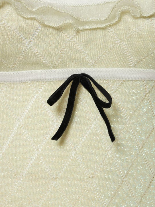 Cormio: Robe courte en coton mélangé ruché Bora