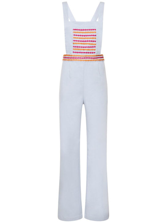 Maria de la Orden: Mushroom cotton drill overalls