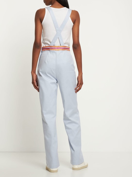 Maria de la Orden: Mushroom cotton drill overalls