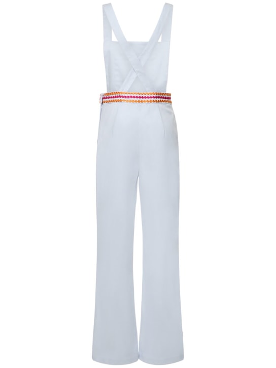Maria de la Orden: Mushroom cotton drill overalls