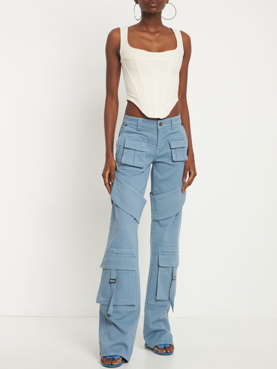 Blumarine: Pantaloni cargo LVR Exclusive in tela