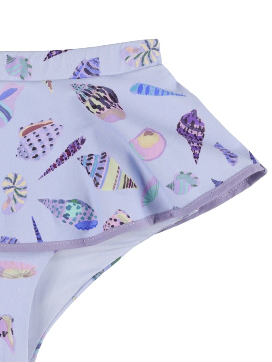 Marysia: Maillot de bain 1 pièce en lycra imprimé à volants