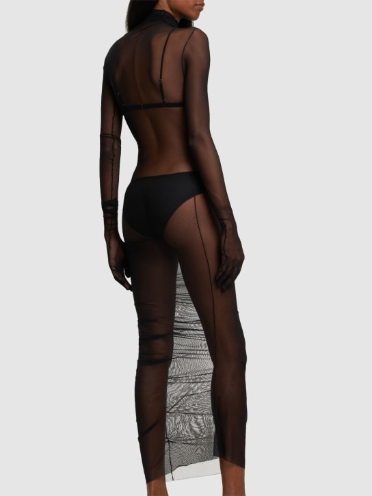 Ann Demeulemeester: Vestido midi de tul