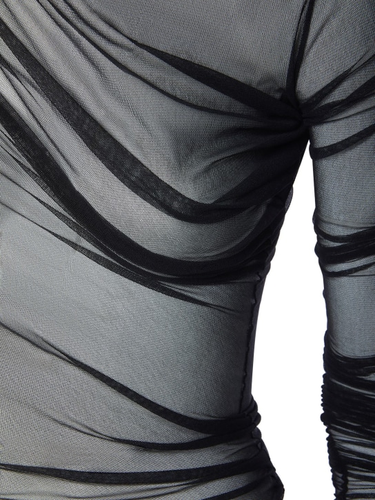 Ann Demeulemeester: Vestido midi de tul