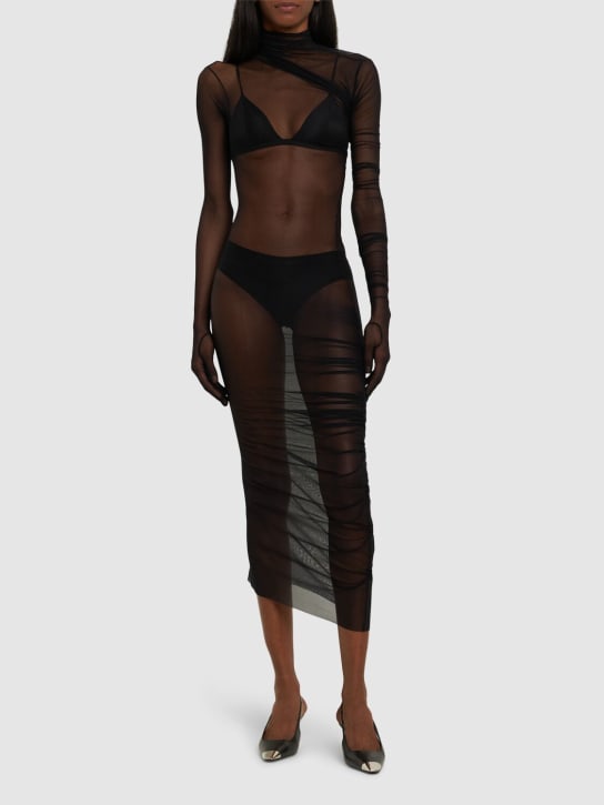 Ann Demeulemeester - Langes Kleid aus Tüll „Ellie“