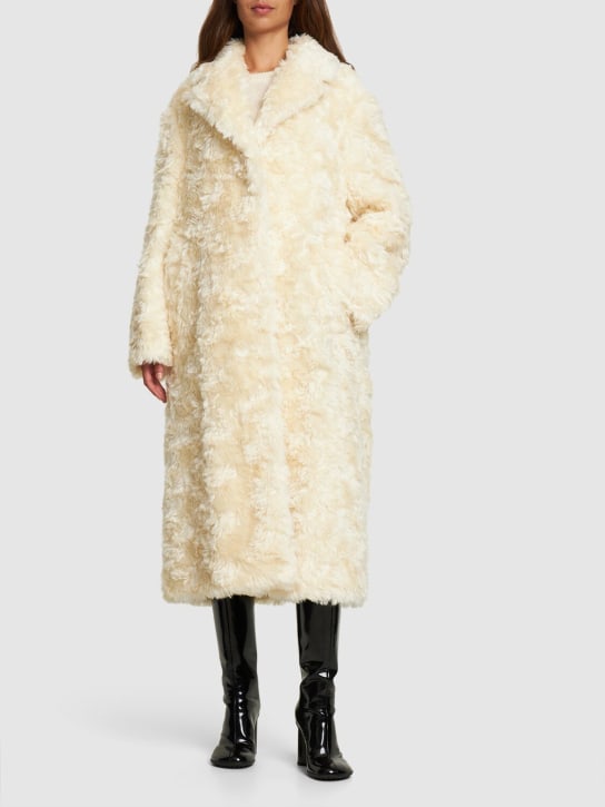 Jil Sander - Manteau en mohair mélangé à boutonnage simple