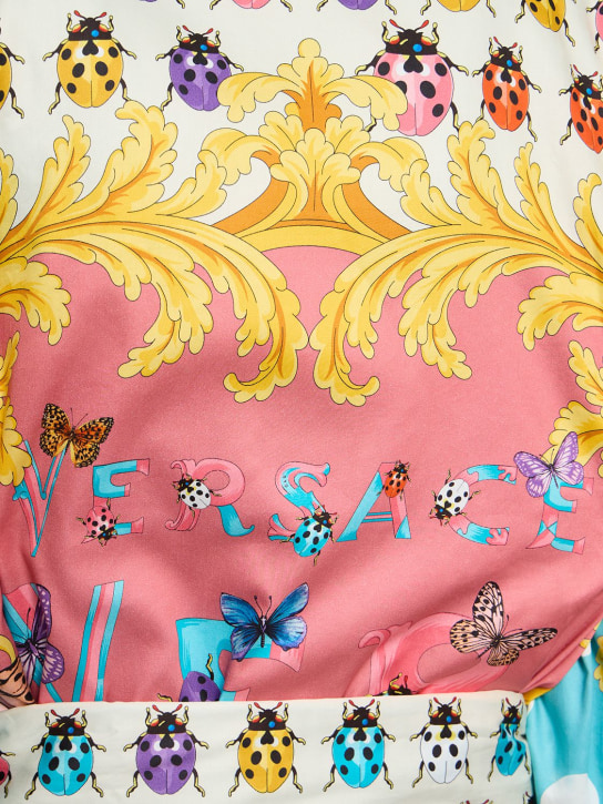 Versace: Robe de chambre imprimée La Vacanza