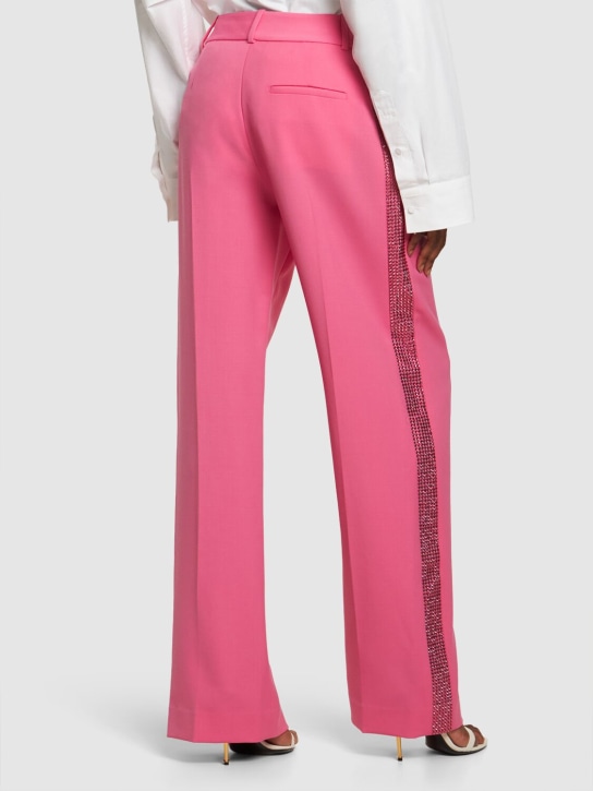 Area: Embellished wool wide pants