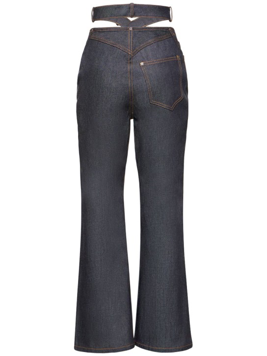 Area: Jeans Butterfly de denim de algodón
