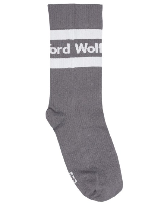 Wolford - Chaussettes en maille de coton mélangé à logo