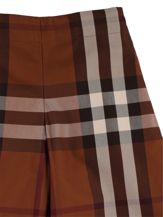 Burberry - Pantaloni larghi in cotone check