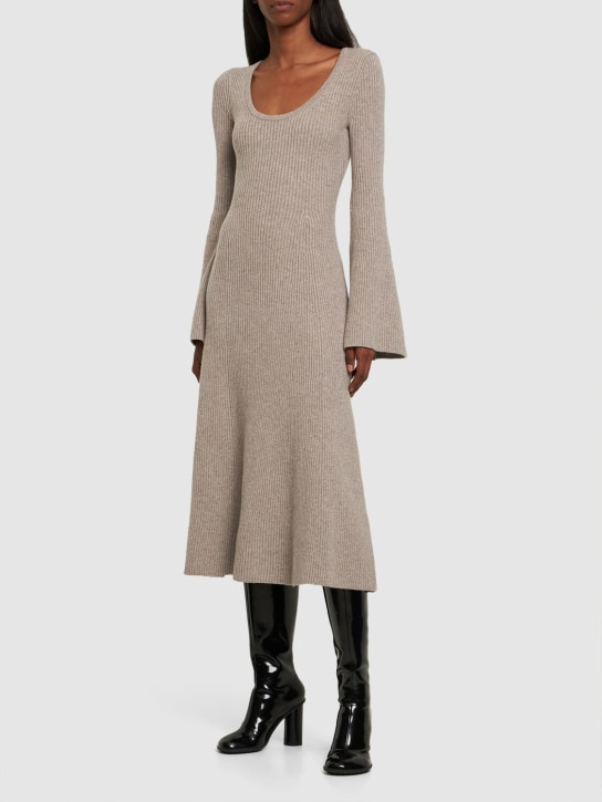 Michael Kors Collection - Vestito midi in maglia di cashmere