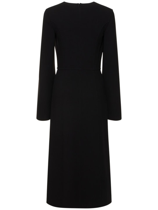 Michael Kors Collection: Midikleid aus Stretch-Wollkrepp