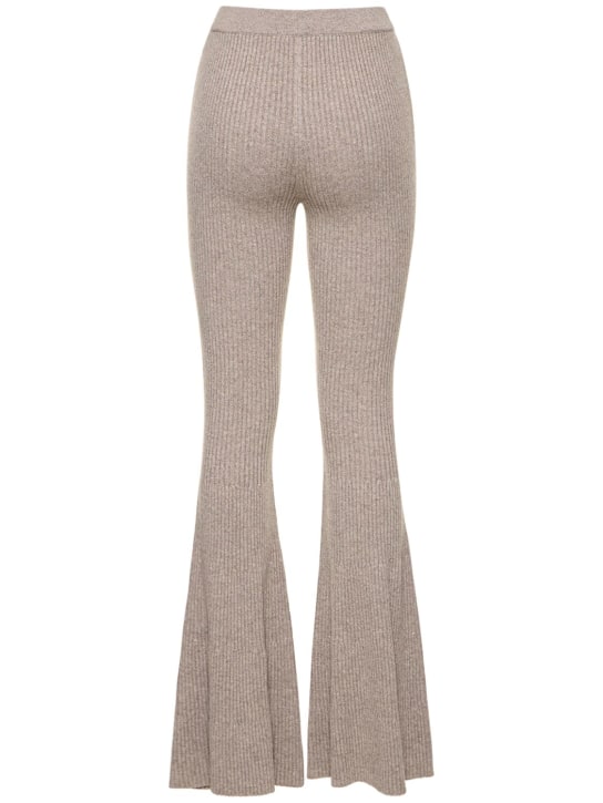 Michael Kors Collection: Gerippte, ausgestellte Hose aus Kaschmir