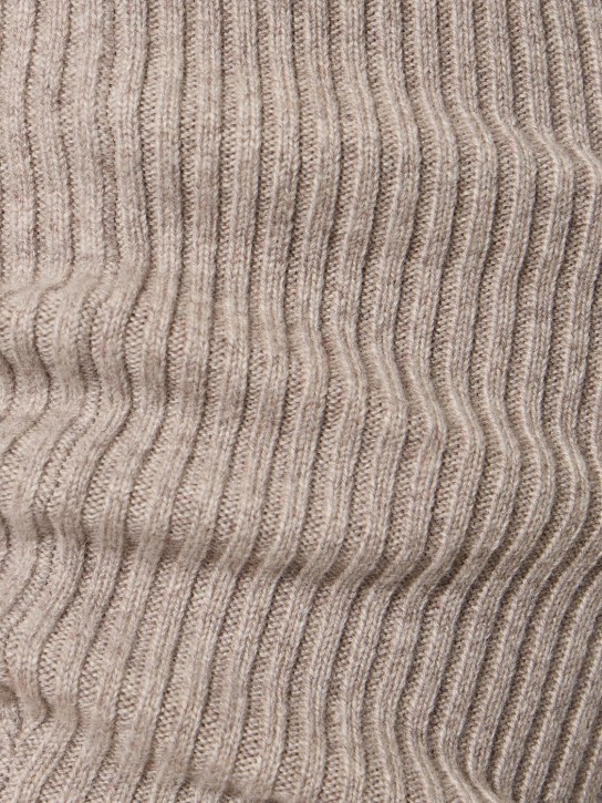 Michael Kors Collection: Gerippte, ausgestellte Hose aus Kaschmir