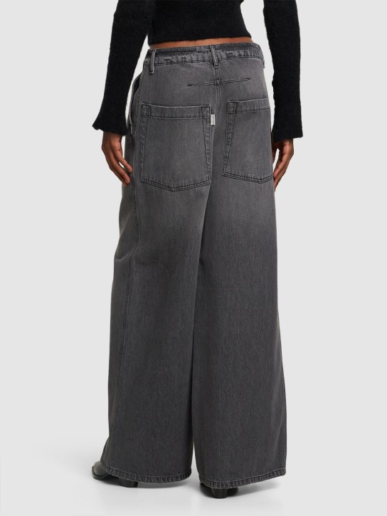 Gauchere: Jean ample en denim de coton taille basse