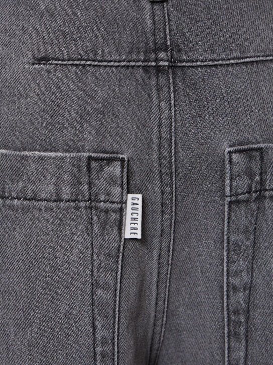 Gauchere: Jean ample en denim de coton taille basse