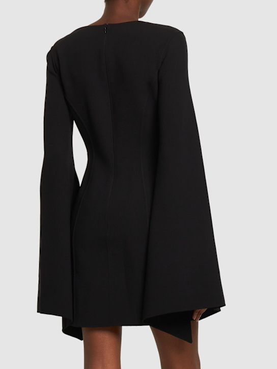 Michael Kors Collection: Kleid aus Wollkrepp mit Glockenärmeln