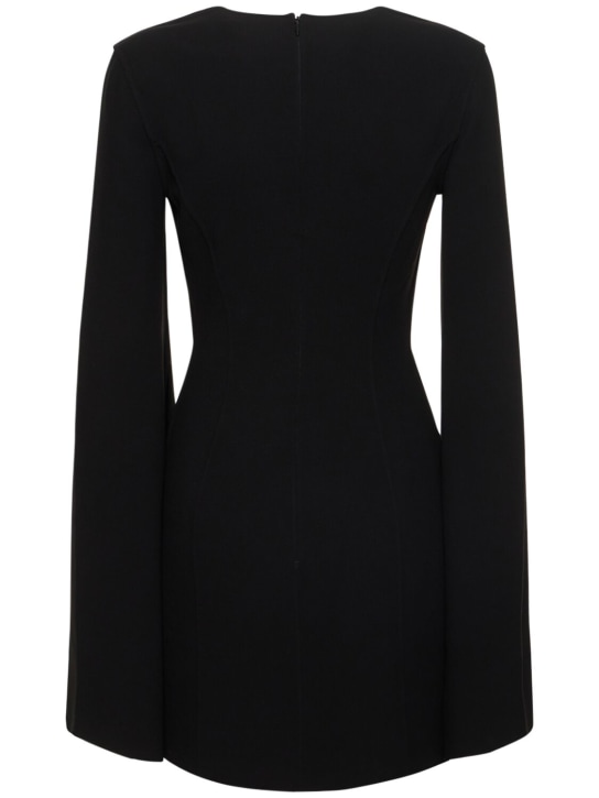 Michael Kors Collection: Kleid aus Wollkrepp mit Glockenärmeln