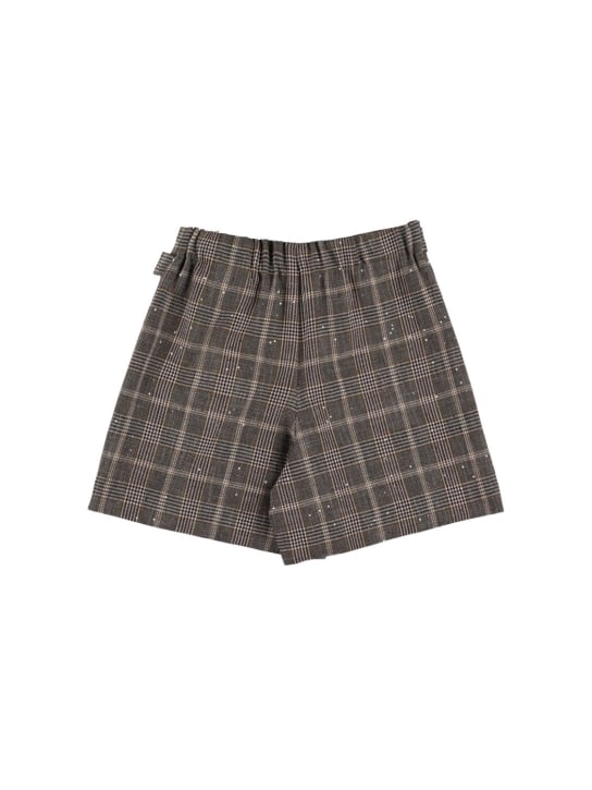 Brunello Cucinelli: Shorts Principe di Galles / paillettes