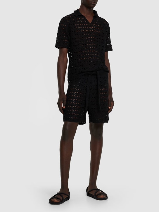 Commas - Short en crochet de coton fait main