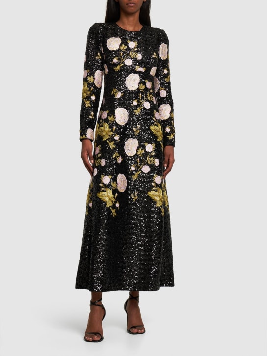 Giambattista Valli - Robe longue en sequins à dos nu