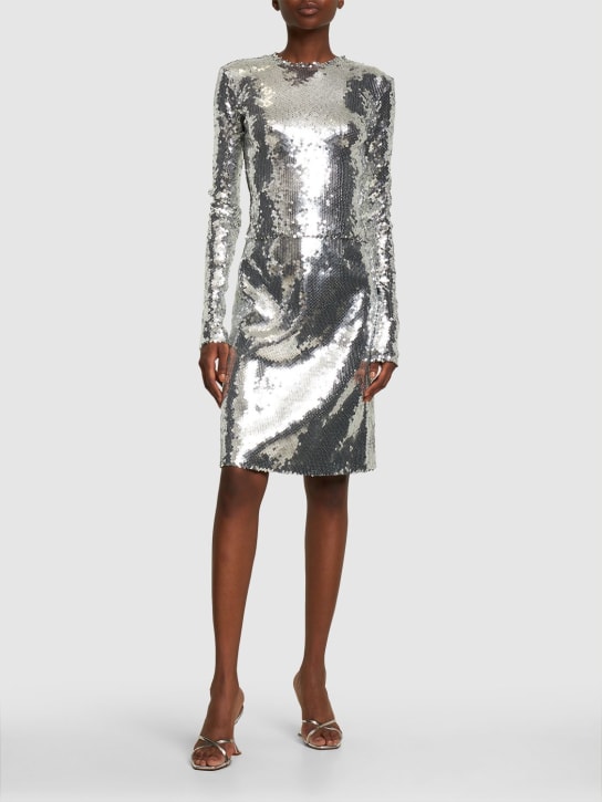 16arlington - Jupe midi en sequins Wile