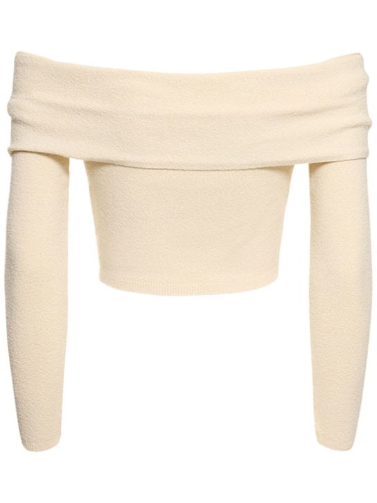 SIMKHAI: Aiden off-shoulder stretch viscose top