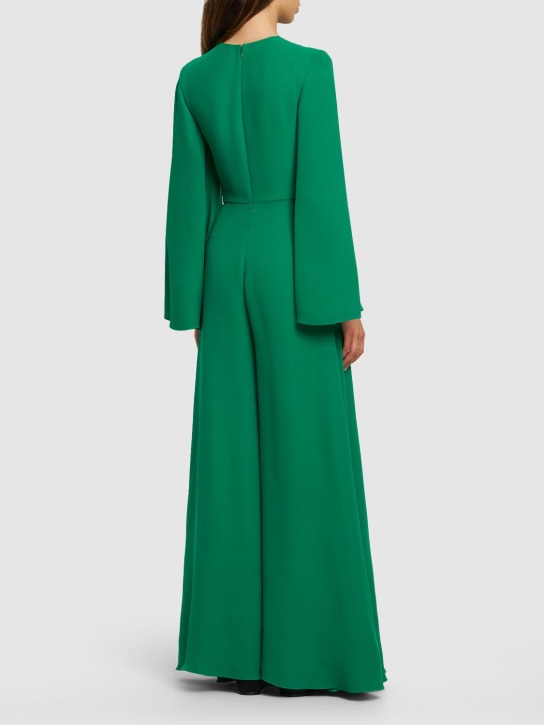 Valentino: Cady couture long-sleeve jumpsuit