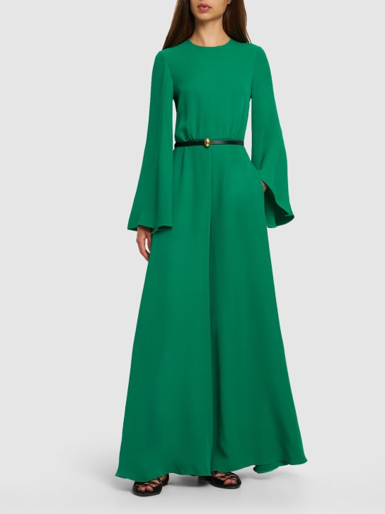 Valentino: Cady couture long-sleeve jumpsuit