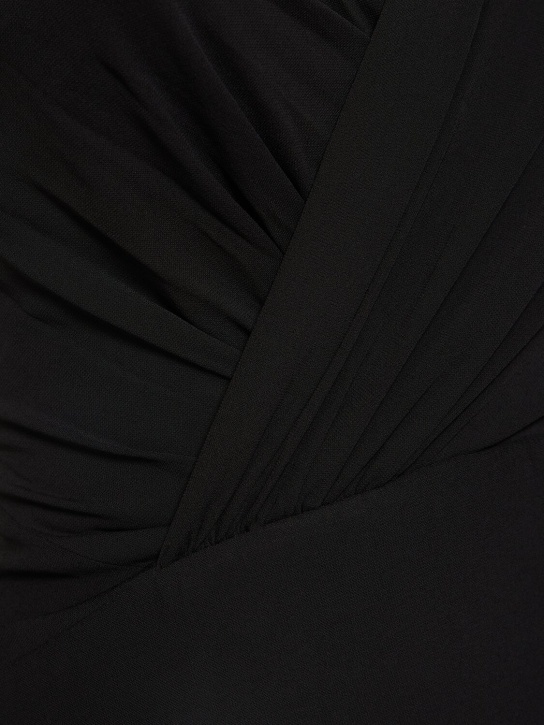 Alexandre Vauthier: One shoulder viscose jersey midi dress