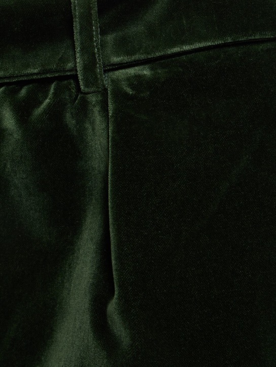 Alexandre Vauthier: Pantalones de terciopelo algodón