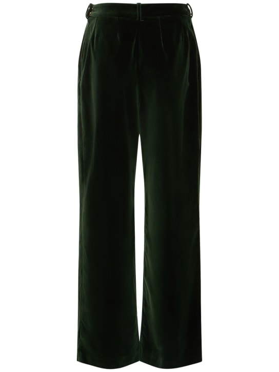 Alexandre Vauthier: Pantalones de terciopelo algodón