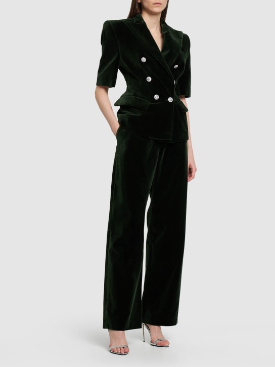 Alexandre Vauthier - Hose aus Baumwollsamt