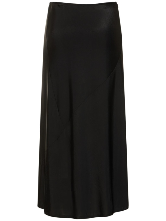 Jil Sander: Jupe midi en jersey de viscose