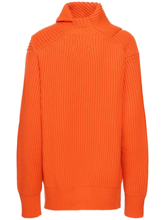 Jil Sander: Maglia in lana superfine