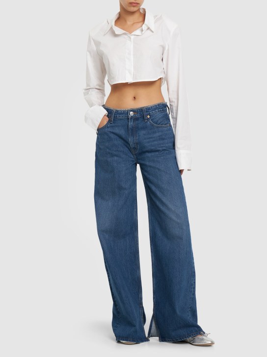 RE/DONE - Lockere Baumwolljeans „Low Rider“