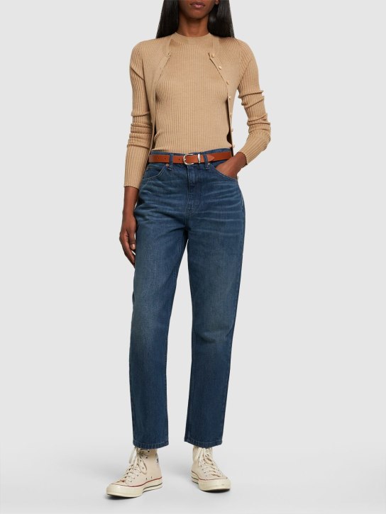 RE/DONE: Gerade Jeans aus Baumwolldenim „70s“