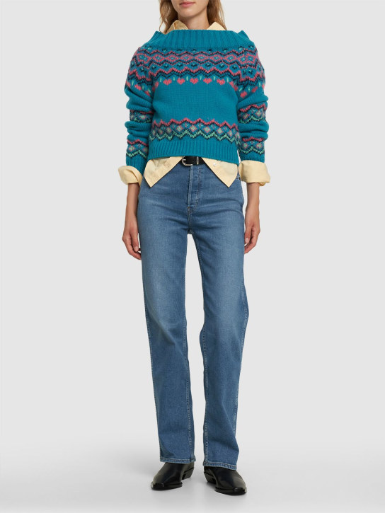 RE/DONE: Jeans rectos loose fit con cintura alta