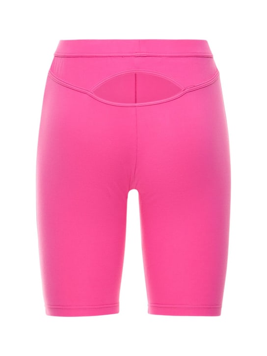 Dsquared2: Shorts biker in jersey di cotone / cutout