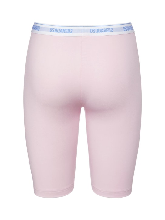 Dsquared2: Logo cotton jersey cycling shorts