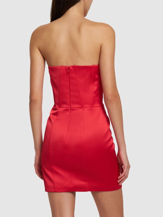 Giuseppe Di Morabito: Vestido bustier corto de satén