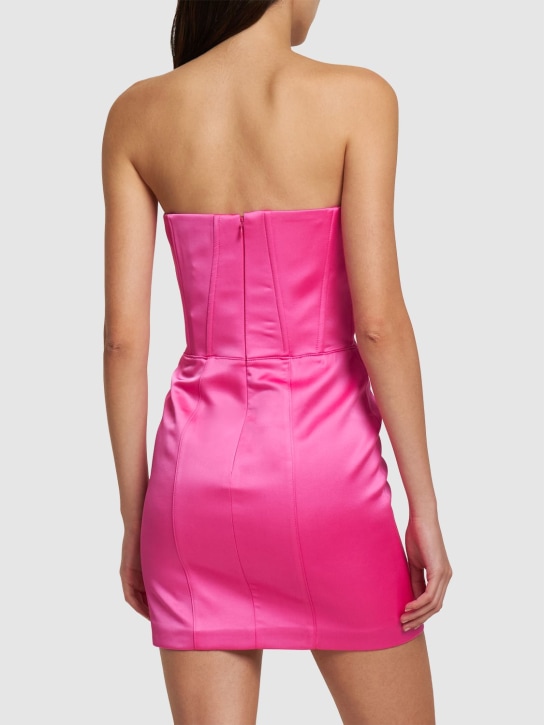 Giuseppe Di Morabito: Vestido bustier corto de satén