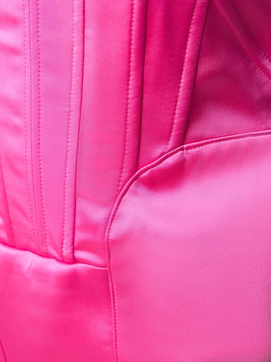 Giuseppe Di Morabito: Vestido bustier corto de satén