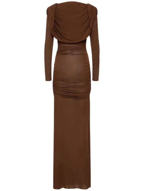 Giuseppe Di Morabito: Robe longue en jersey de viscose à capuche
