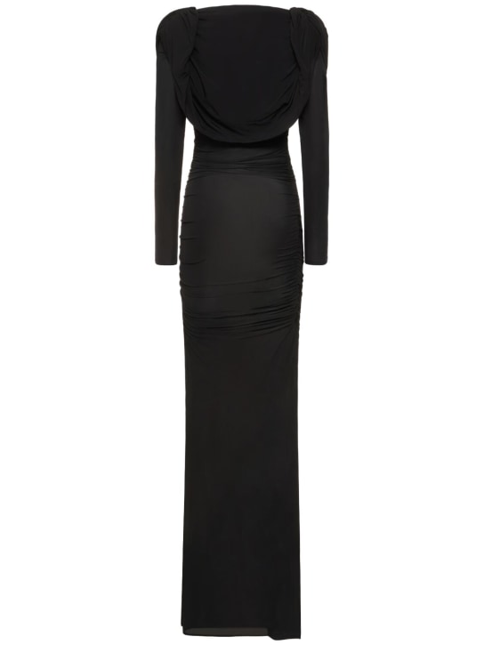 Giuseppe Di Morabito: Robe longue en jersey de viscose à capuche
