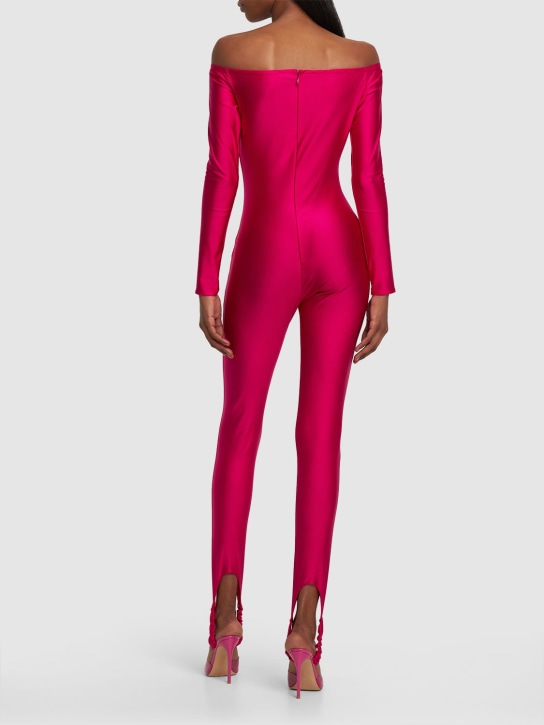 Giuseppe Di Morabito: Combinaison en jersey stretch brillant