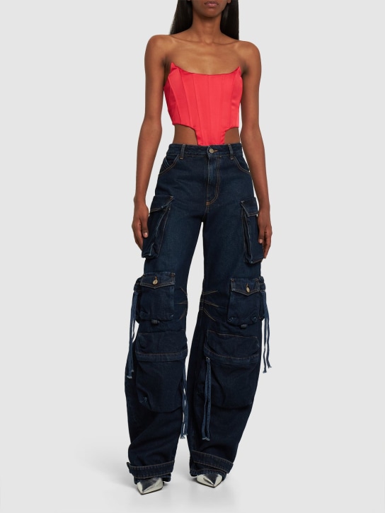 Giuseppe Di Morabito - Top bustier in raso stretch