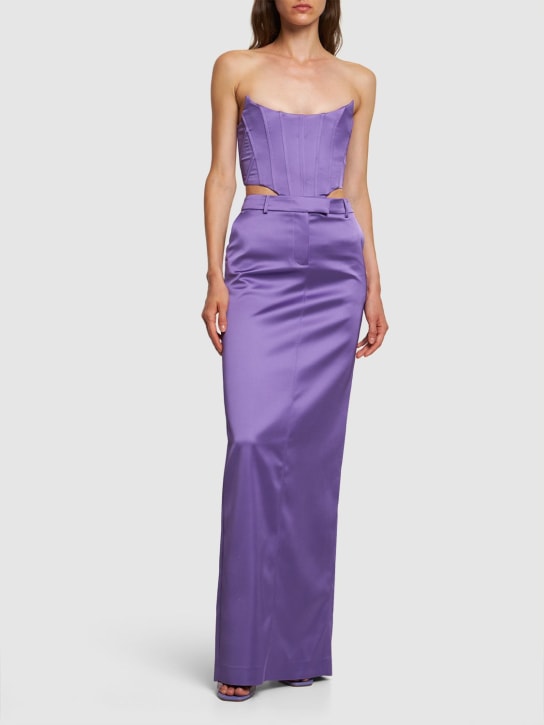 Giuseppe Di Morabito - Top bustier in raso stretch